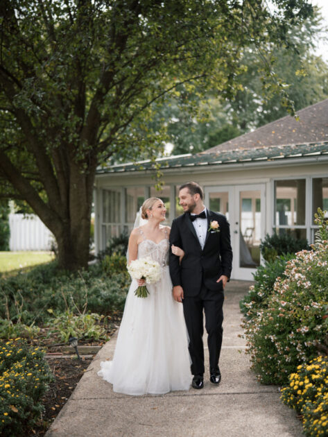 Bride and groom first look 